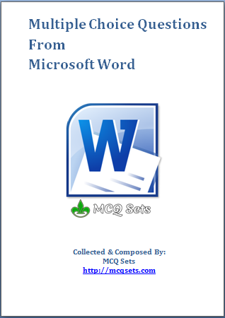 MS Word MCQ Bank Cover Page